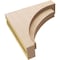 Ekena Millwork 4"W x 16"D x 16"H Thin Rivera Rough Cedar Woodgrain TimberThane Corbel, Primed Tan CORUR04X16X16RIVRCPR - alternate 6